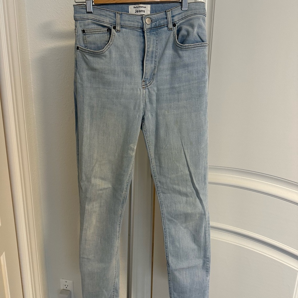Reformation Sky Blue Denim Jeans